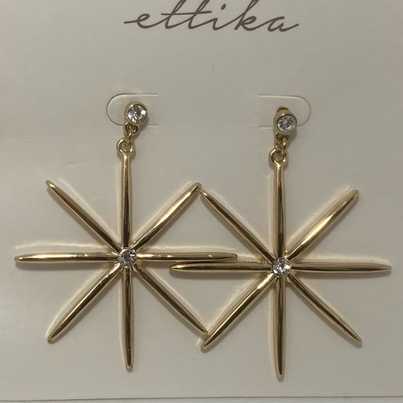 Ettika Starburst Earrings NWT - Picture 4 of 5